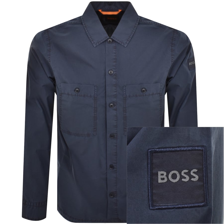 Image number 1 for BOSS Locky 1 Overshirt Navy