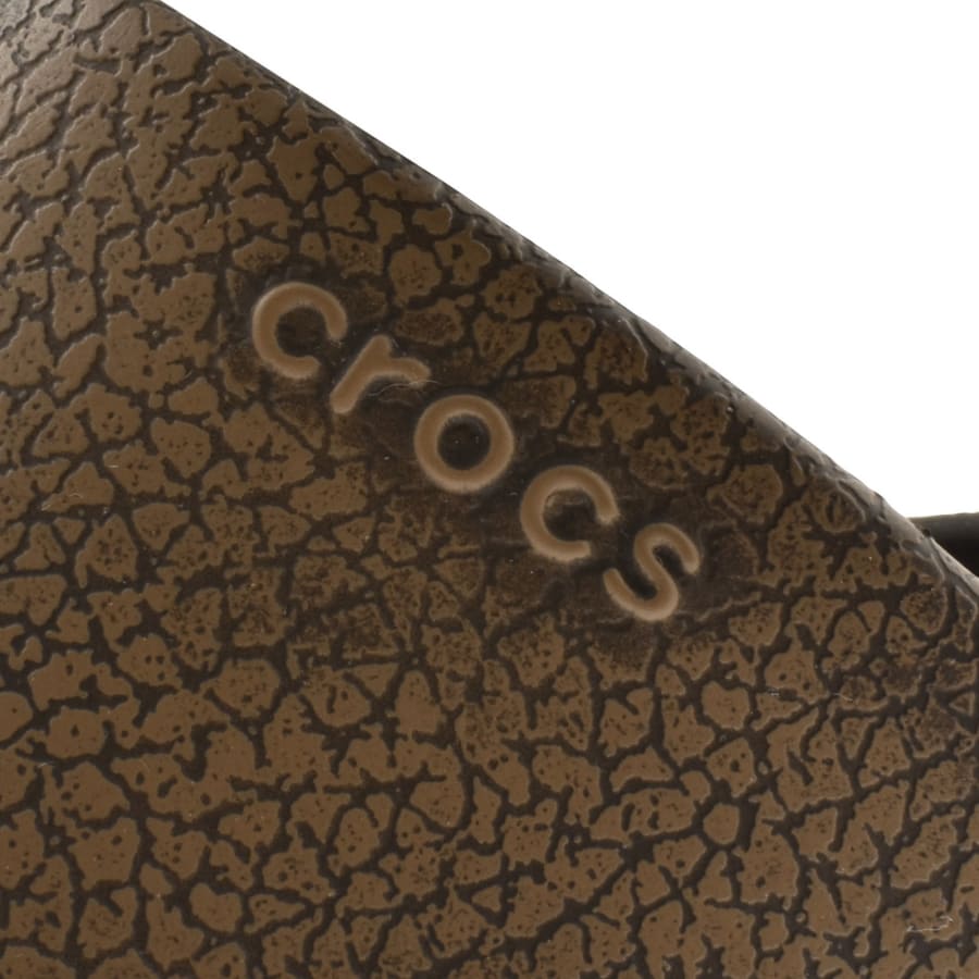 crocs slippers brown