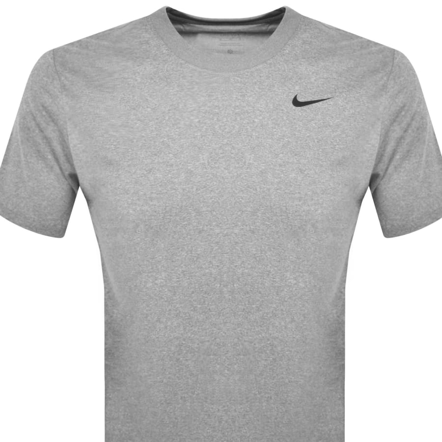 Image number 2 for Nike Training Core Legend Dri Fit T Shirt Grey