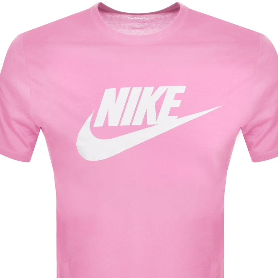 Image number 2 for Nike Icon Futura T Shirt Pink