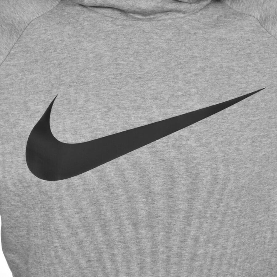 Image number 3 for Nike Training Logo Hoodie Grey
