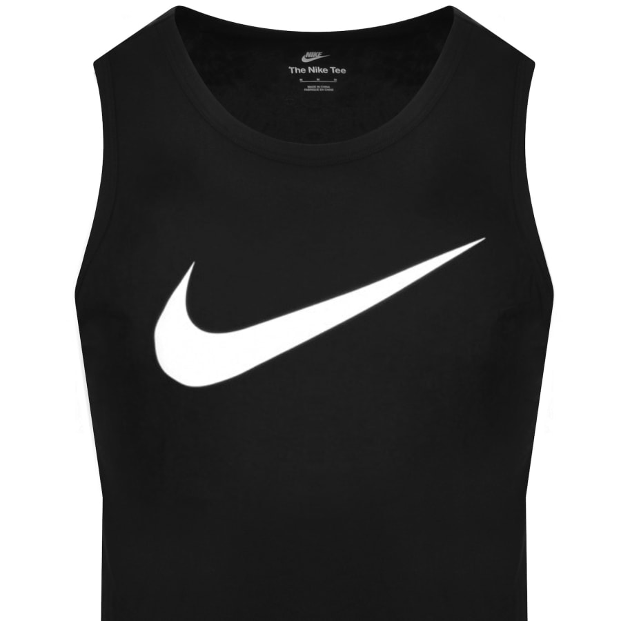 Image number 2 for Nike Swoosh Icon Vest T Shirt Black