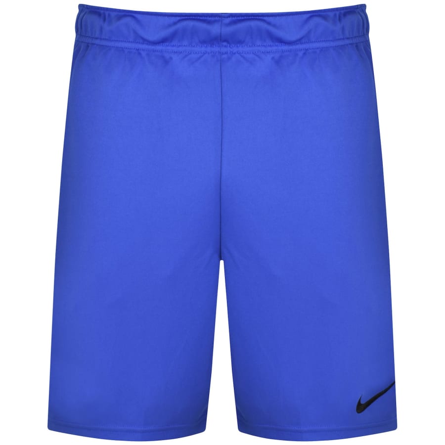 Image number 1 for Nike Training Dri Fit Jersey Shorts Blue
