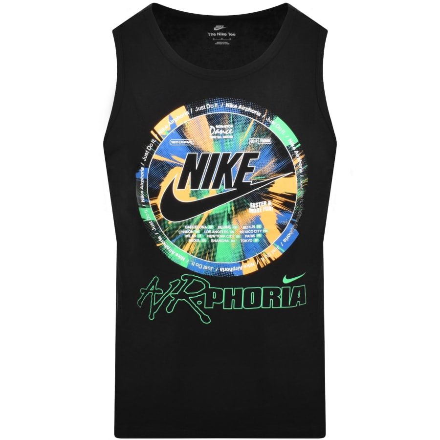 Image number 1 for Nike Graphic Vest Top Black