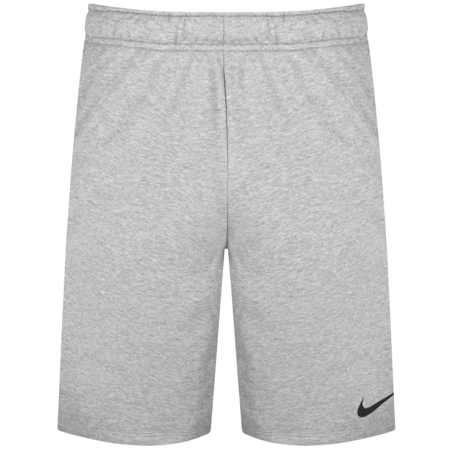 Image number 1 for Nike Training Dri Fit Fleece Shorts Grey