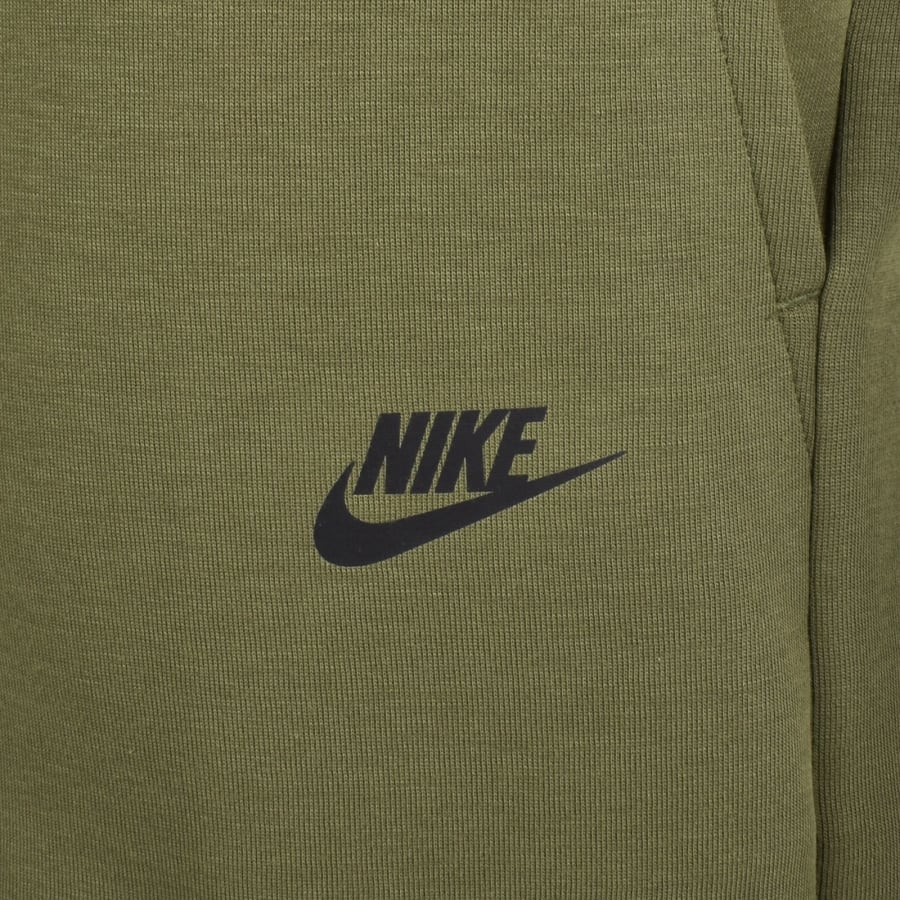 Image number 3 for Nike Sportswear Tech Fleece Logo Shorts Green