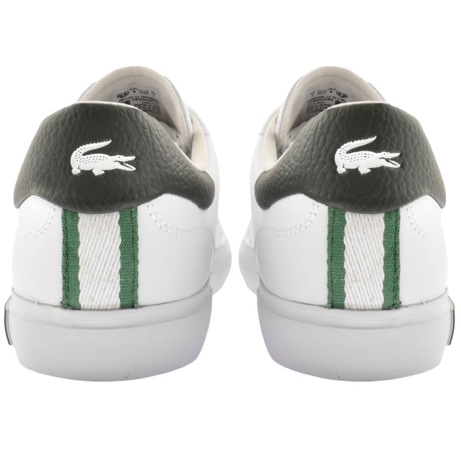 Image number 2 for Lacoste Powercourt 124 Leather Trainers White