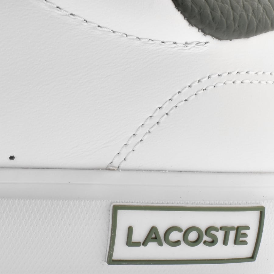 Image number 4 for Lacoste Powercourt 124 Leather Trainers White