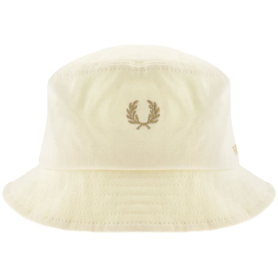Image number 1 for Fred Perry Twill Bucket Hat Cream