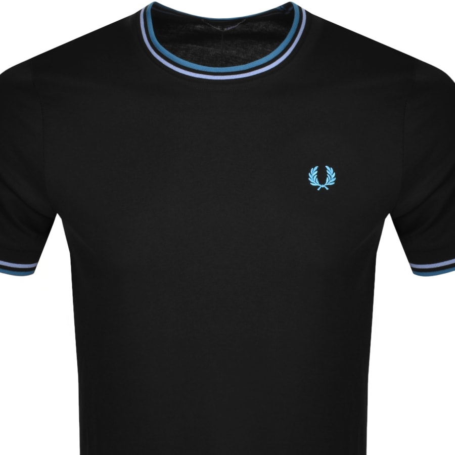 Image number 2 for Fred Perry Twin Tipped T Shirt Black