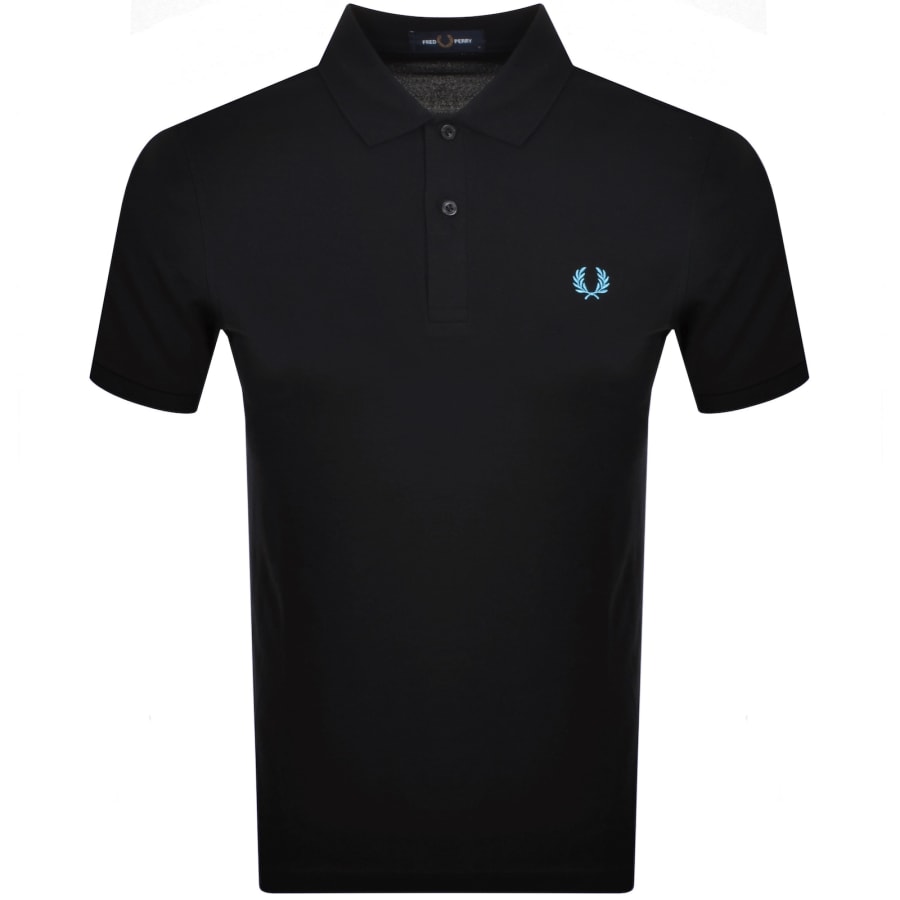 Image number 1 for Fred Perry Plain Polo T Shirt Black