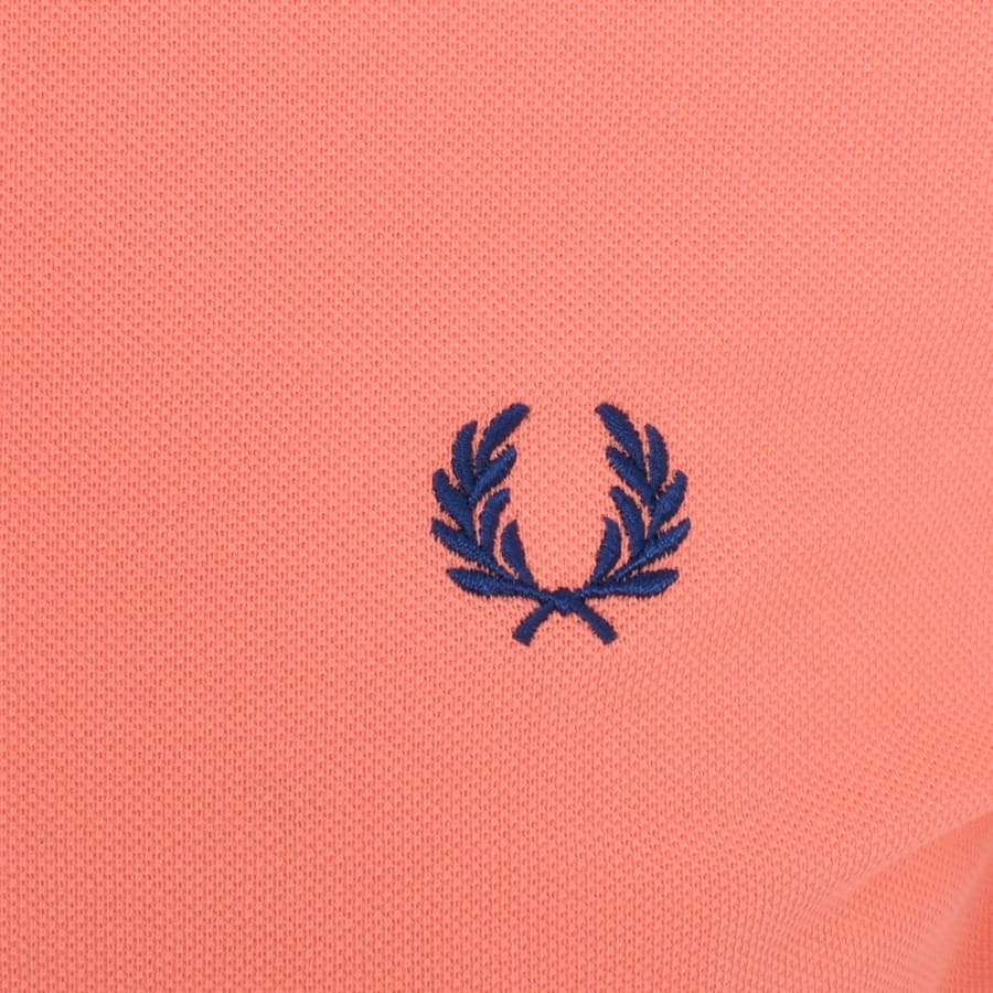 Image number 3 for Fred Perry Plain Polo T Shirt Pink