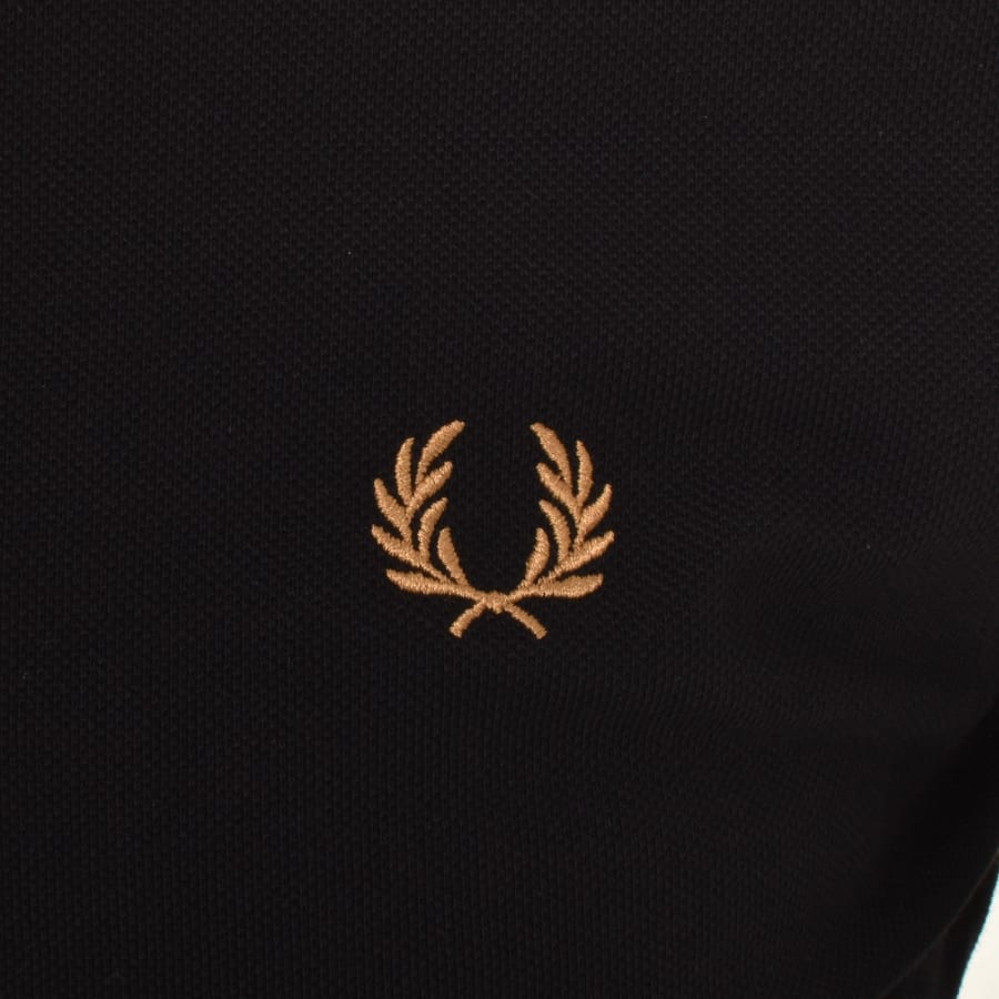Image number 3 for Fred Perry Twin Tipped Polo T Shirt Black