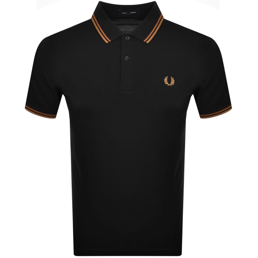 Image number 1 for Fred Perry Twin Tipped Polo T Shirt Black