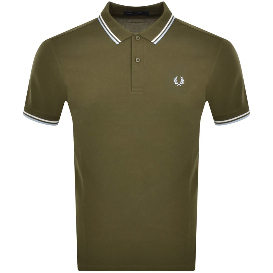 Image number 1 for Fred Perry Twin Tipped Polo T Shirt Green