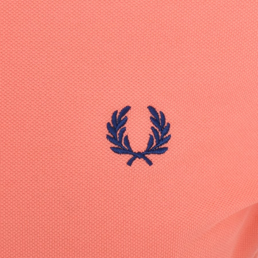 Image number 3 for Fred Perry Twin Tipped Polo T Shirt Pink