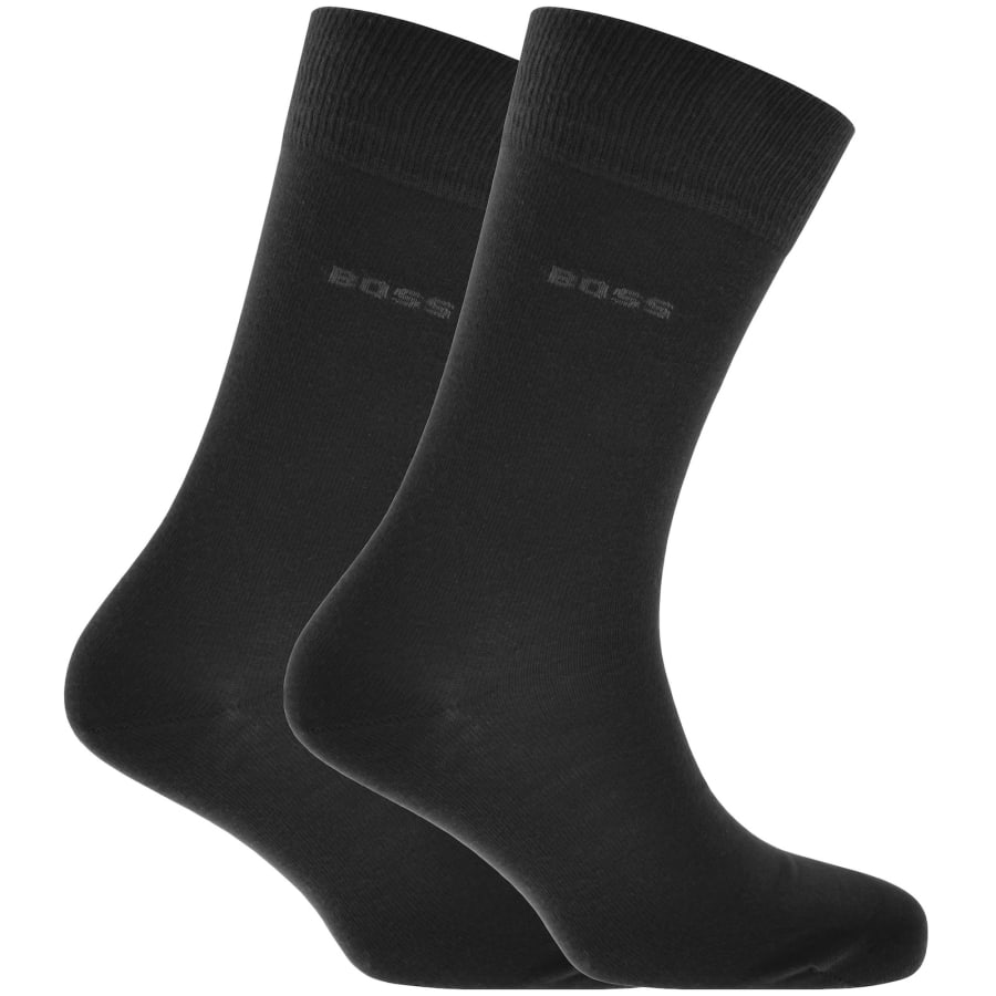 Image number 1 for BOSS 2 Pack Socks Black