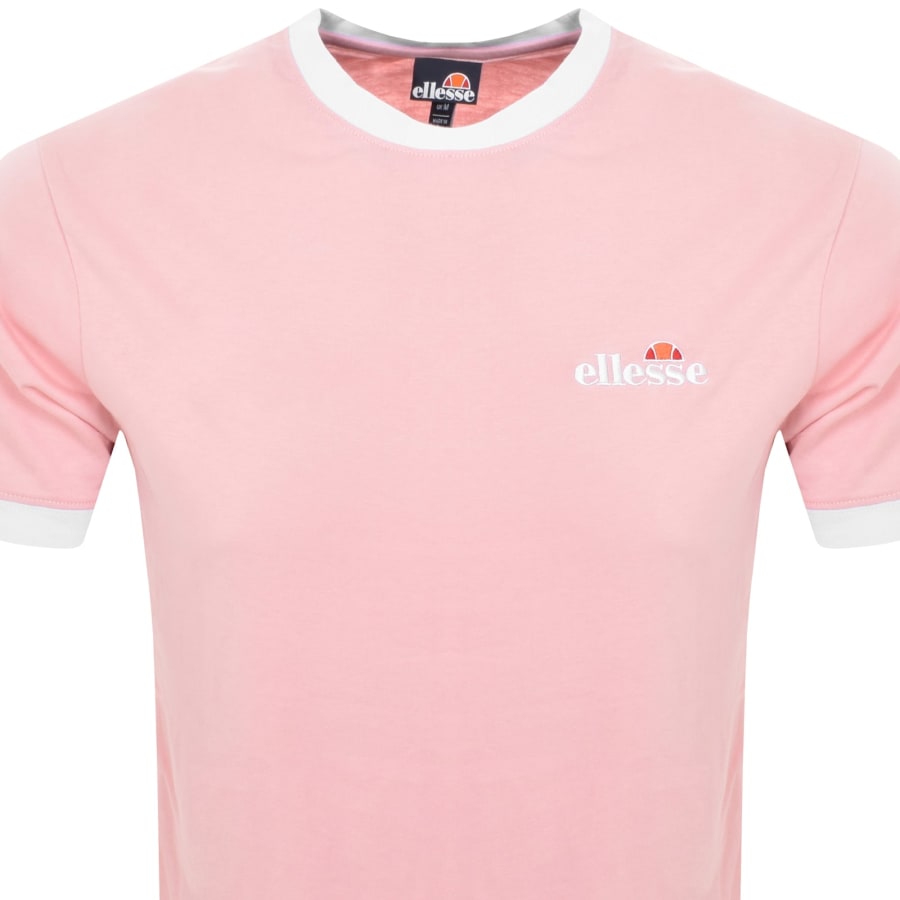Image number 2 for Ellesse Meduno Logo T Shirt Pink