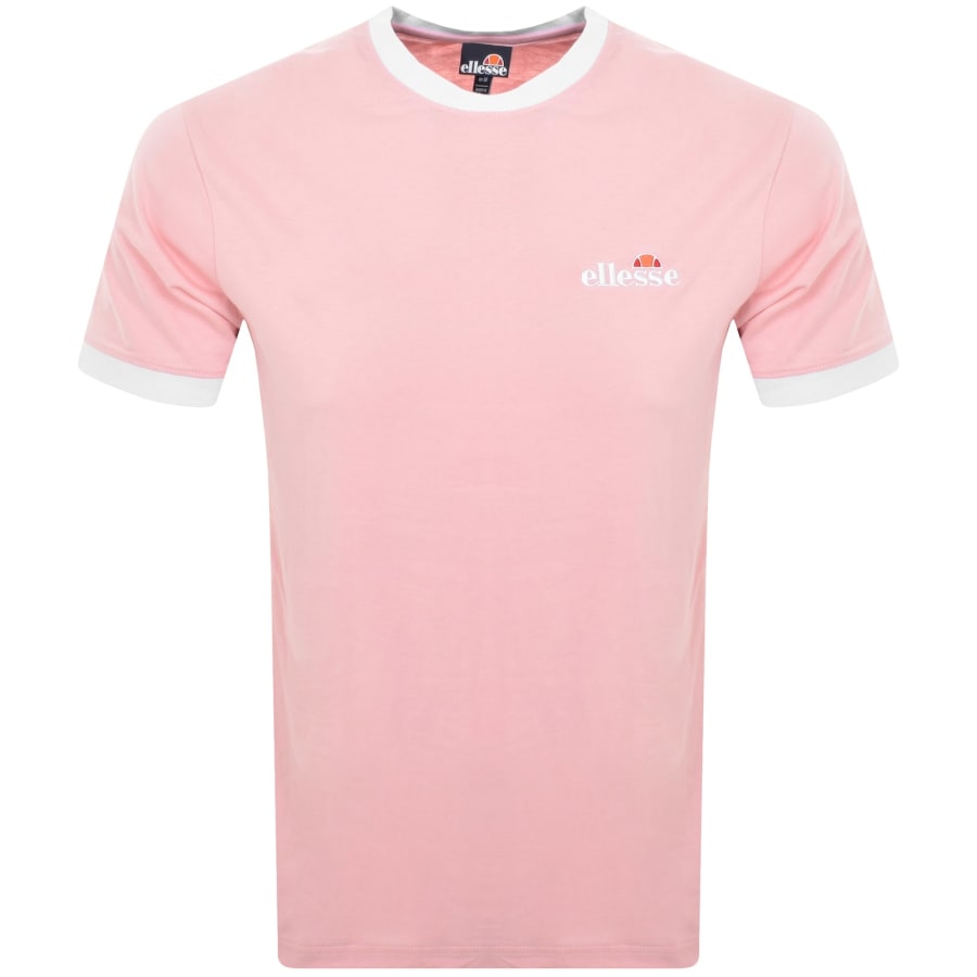 Image number 1 for Ellesse Meduno Logo T Shirt Pink