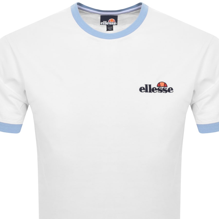 Image number 2 for Ellesse Meduno Logo T Shirt White