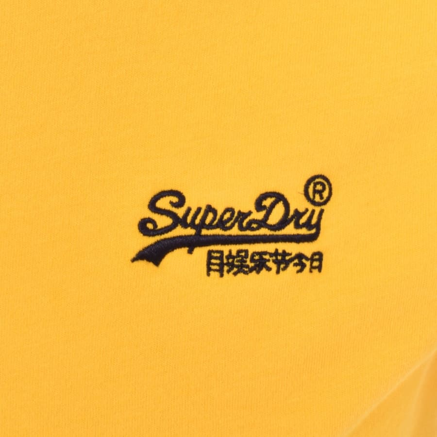 Image number 3 for Superdry Vintage Logo T Shirt Yellow