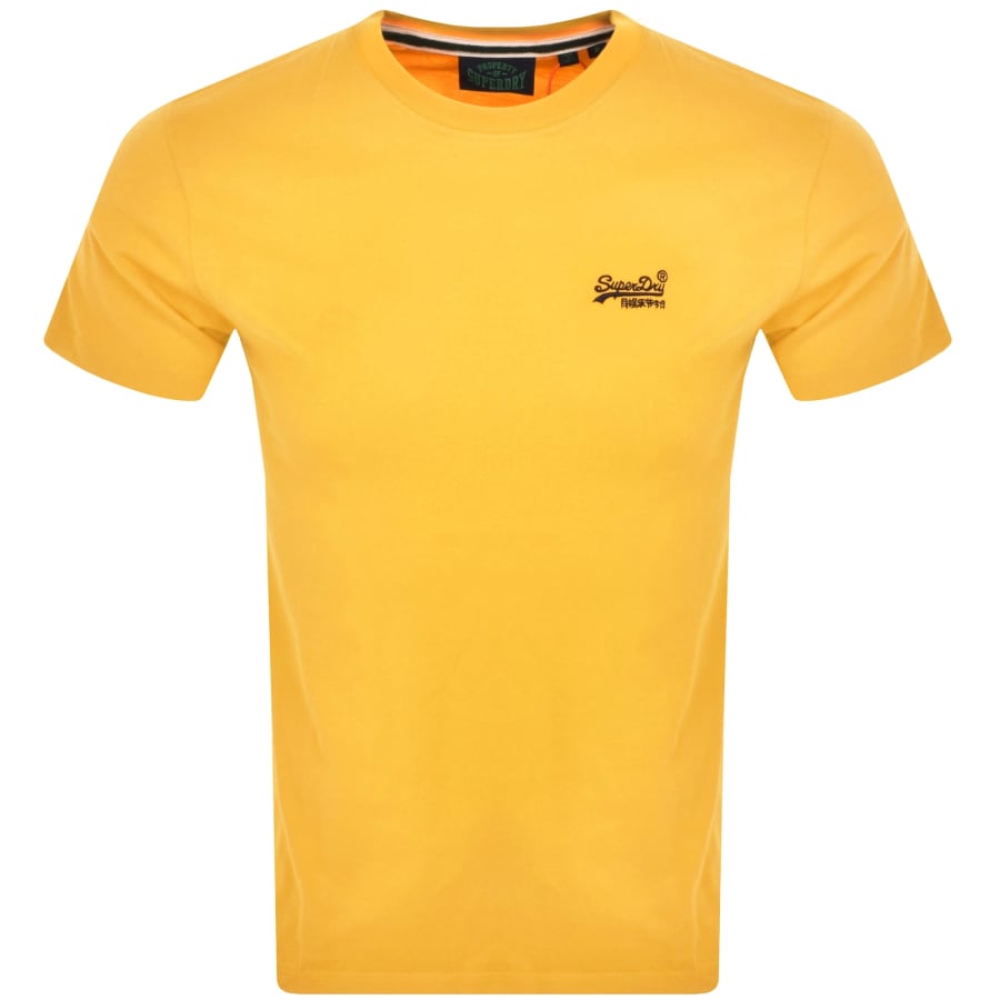 Image number 1 for Superdry Vintage Logo T Shirt Yellow