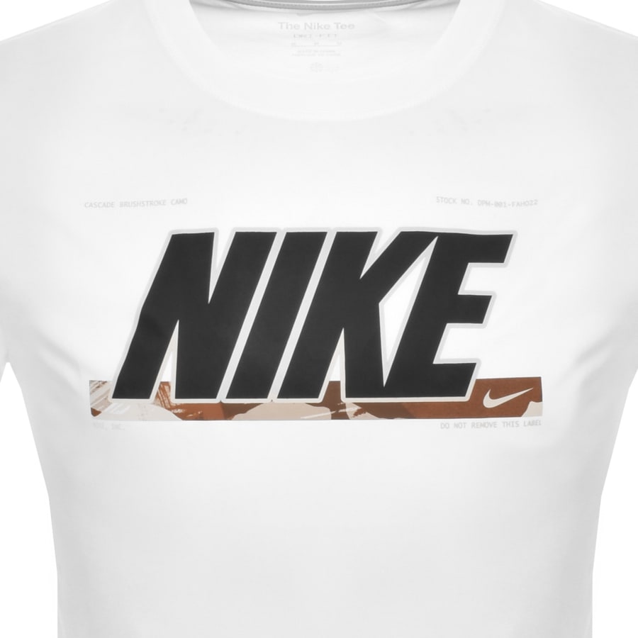 Image number 3 for Nike Training Logo T Shirt White