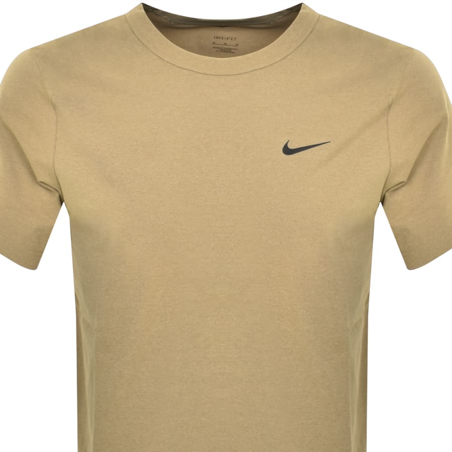 Image number 2 for Nike Training Dri Fit Hyverse T Shirt Khaki