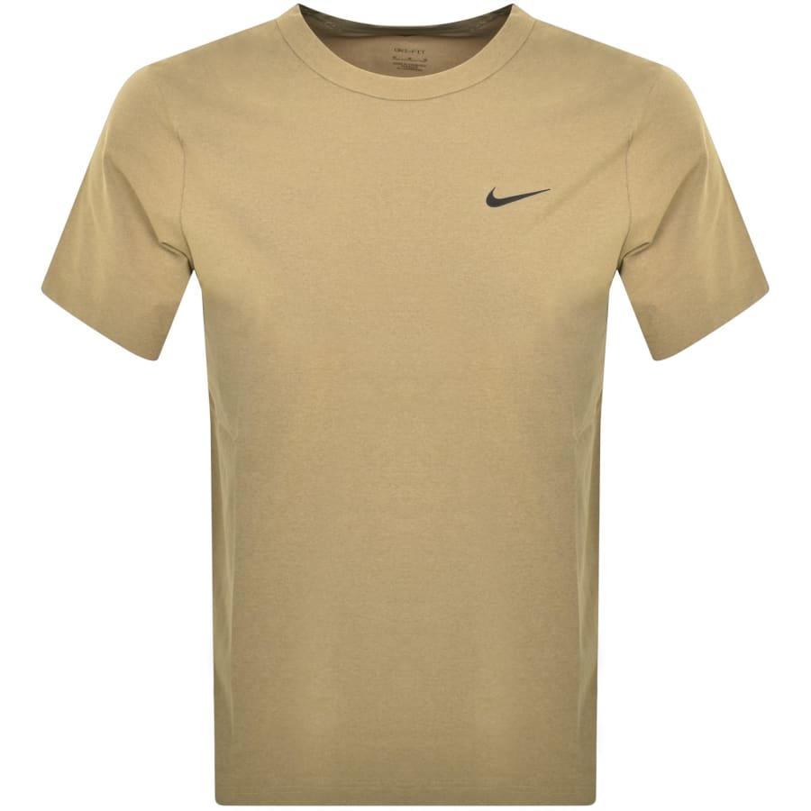 Image number 1 for Nike Training Dri Fit Hyverse T Shirt Khaki