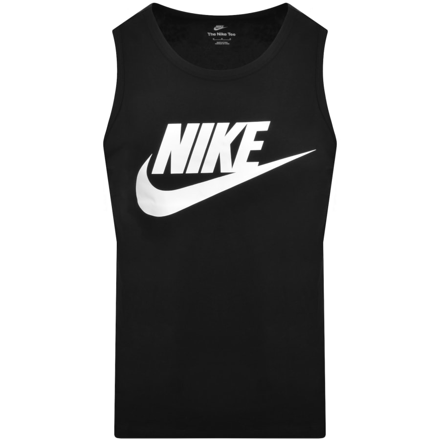 Image number 1 for Nike Futura Icon Logo Vest T Shirt Black