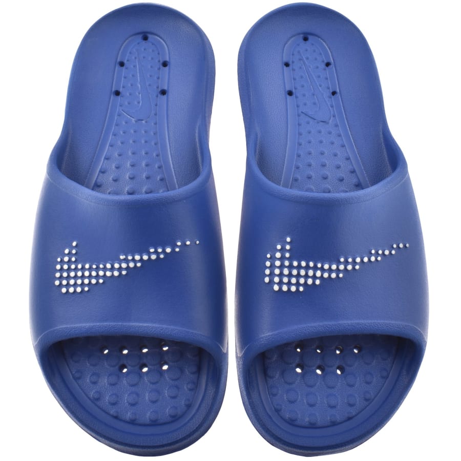 Nike Victori Shower Sliders Blue Mainline Menswear Sweden