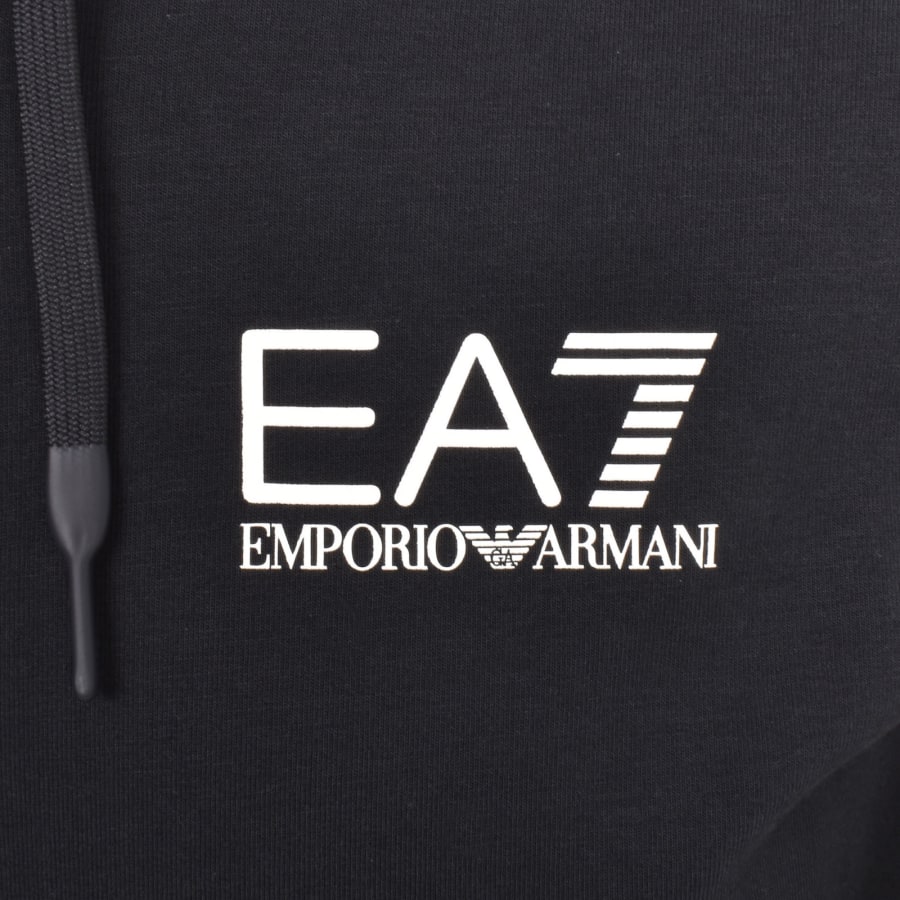 Image number 3 for EA7 Emporio Armani Full Zip Logo Hoodie Navy
