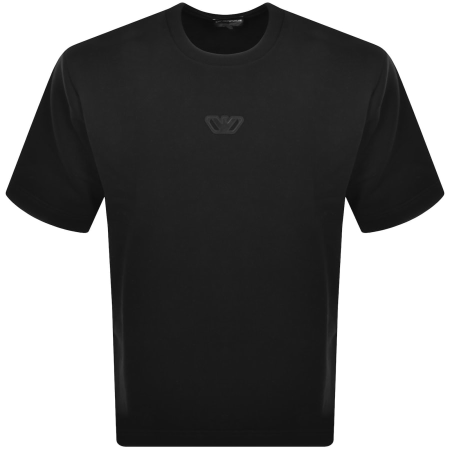 Image number 2 for Emporio Armani Short Sleeve Sweatshirt Black