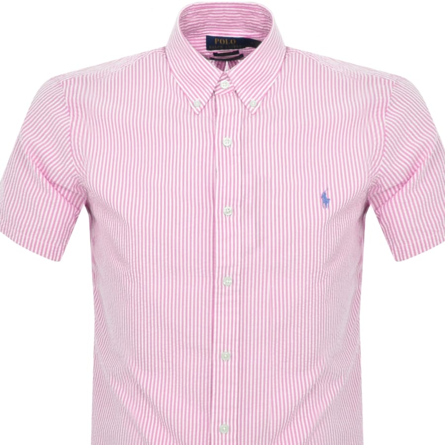 Image number 2 for Ralph Lauren Lightweight Stripe Shirt Pink