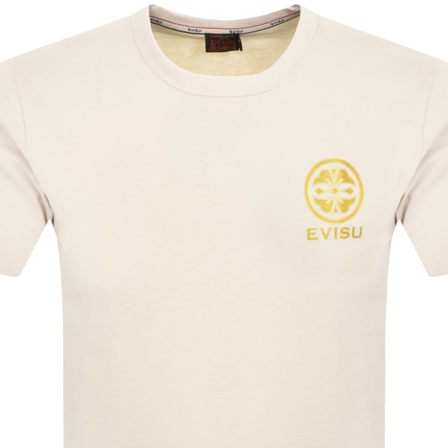 Image number 2 for Evisu Logo T Shirt Cream