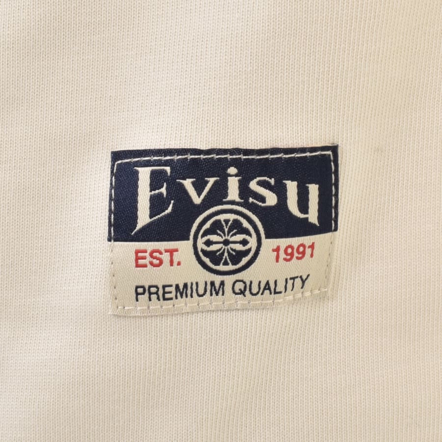 Image number 5 for Evisu Logo T Shirt Cream