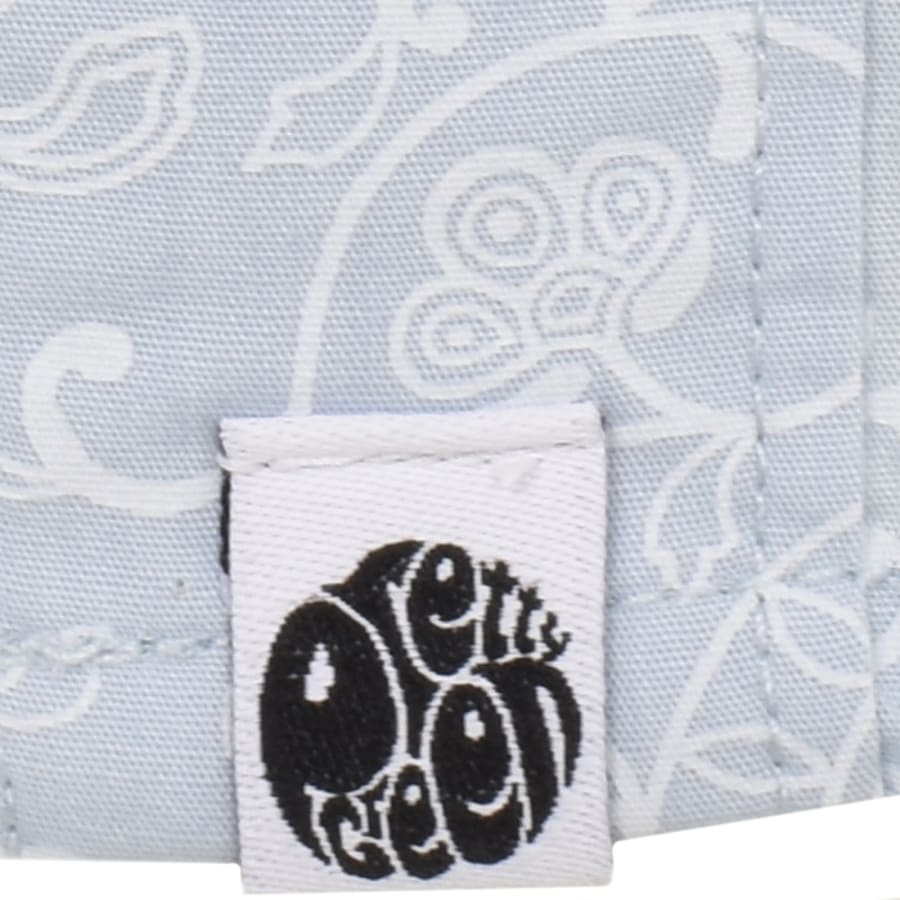 Image number 3 for Pretty Green Paisley Short Sleeve Shirt Blue