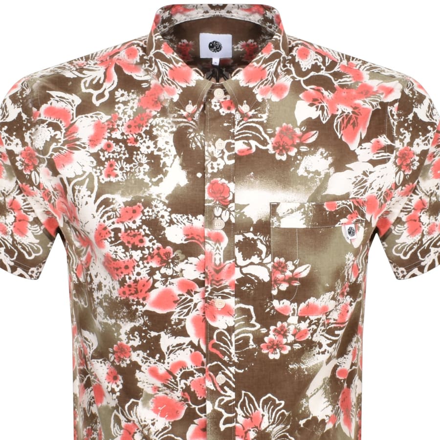 Image number 2 for Pretty Green Short Sleeve Randall Shirt Green