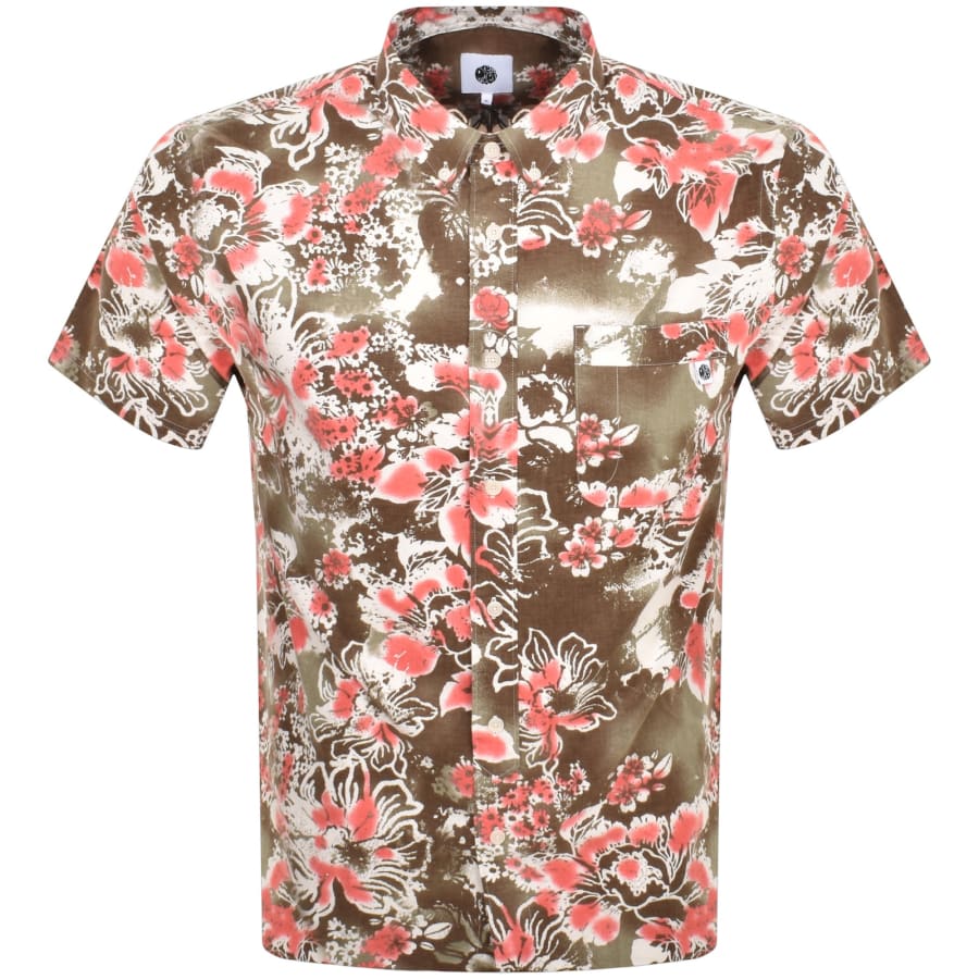 Image number 1 for Pretty Green Short Sleeve Randall Shirt Green