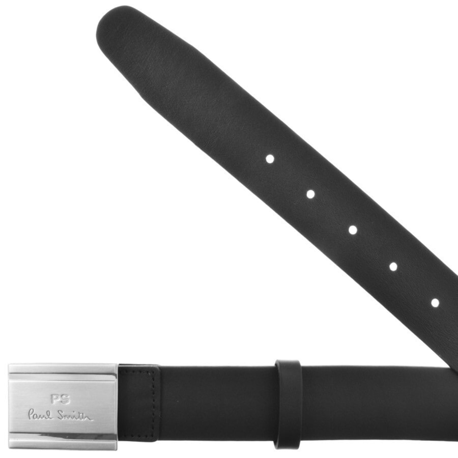 Image number 2 for Paul Smith Leather Belt Black