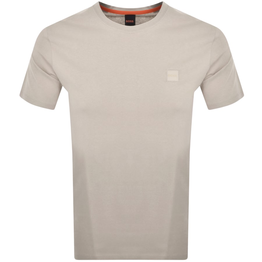 BOSS Herren-T-Shirt – Aus Mittelschwerem Jersey, Mit Logo-Aufnäher, Standardlänge