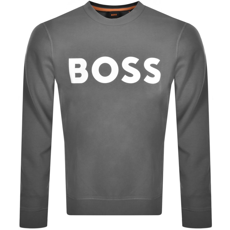 Boss grey sweatshirt deals