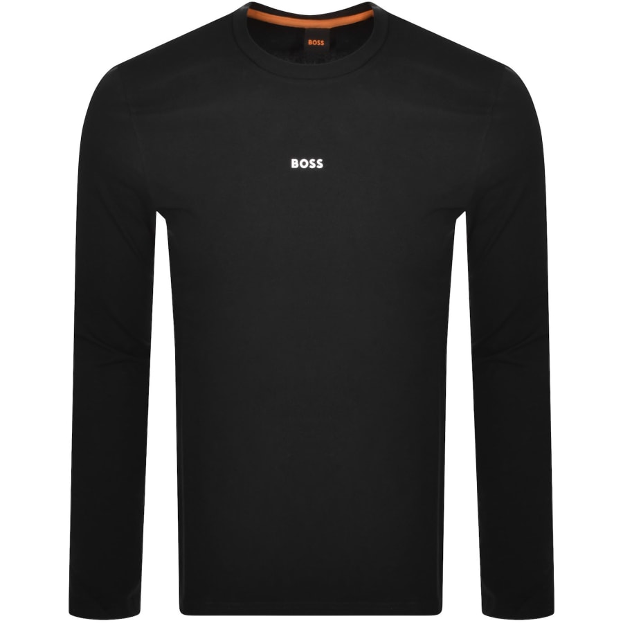 BOSS TChark Long Sleeve T Shirt Black Mainline Menswear
