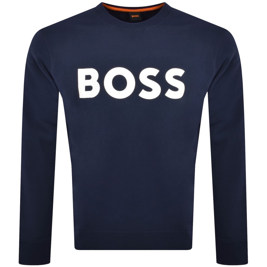 BOSS We Basic Crew Neck Sweatshirt Navy