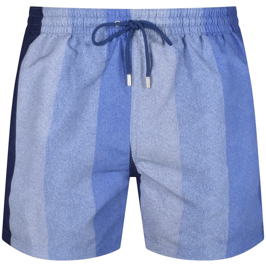 Blue and white striped swim trunks deals