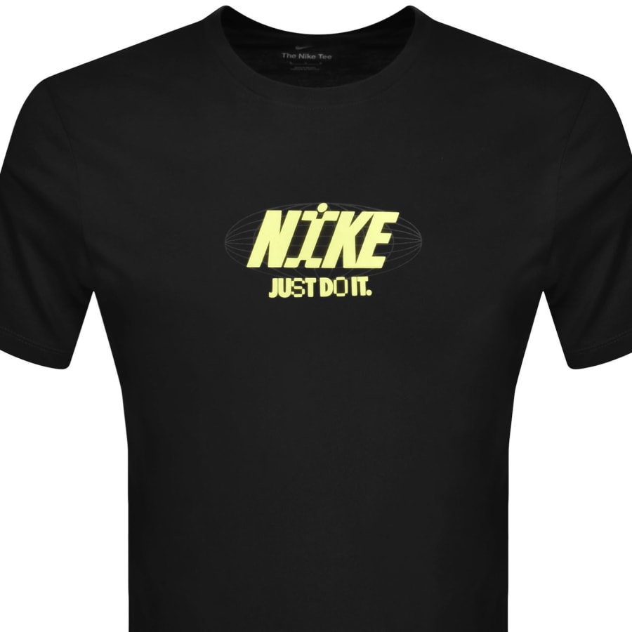 Black and yellow nike clothes top