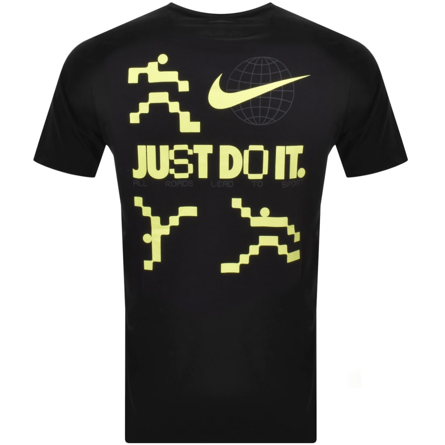 Black and yellow shirt nike top