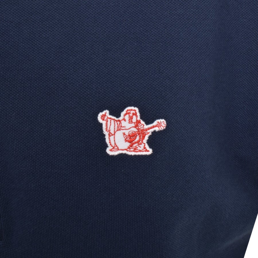 Image number 3 for True Religion Buddha Patch Polo T Shirt Navy