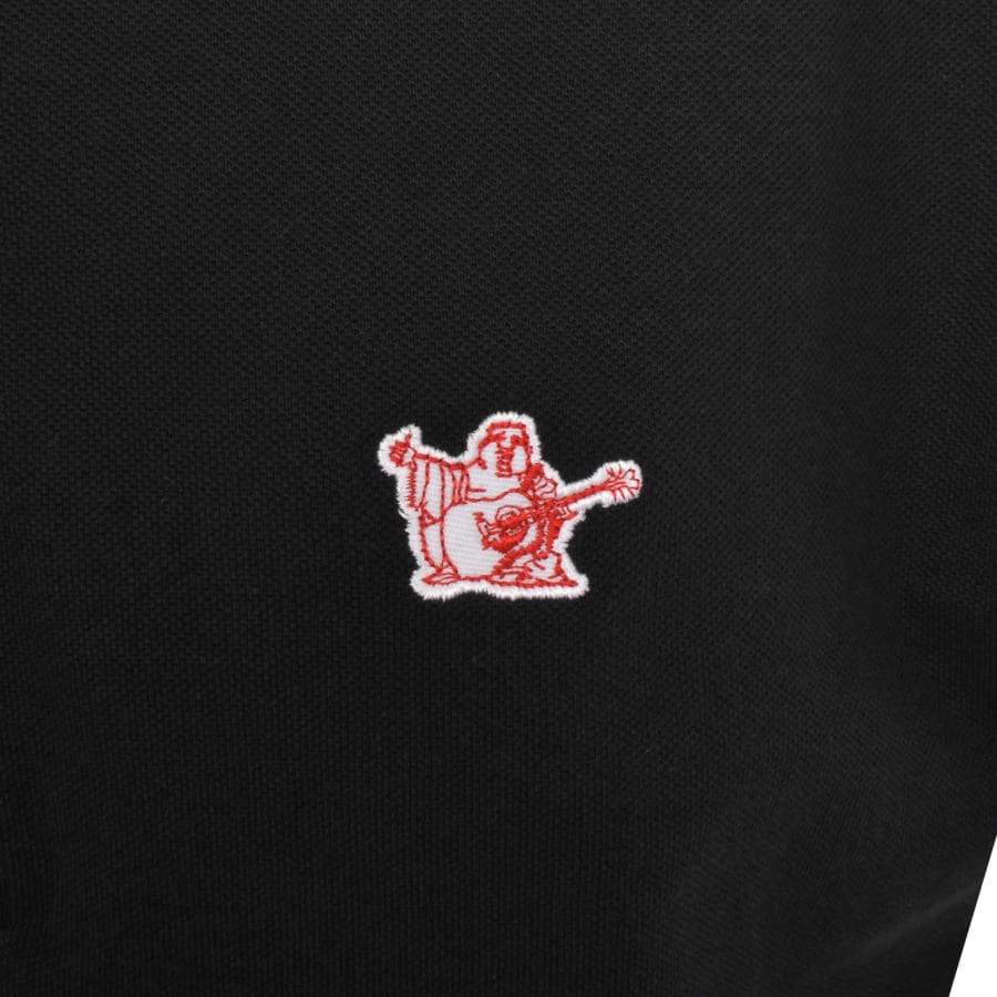 Image number 3 for True Religion Buddha Patch Polo T Shirt Black