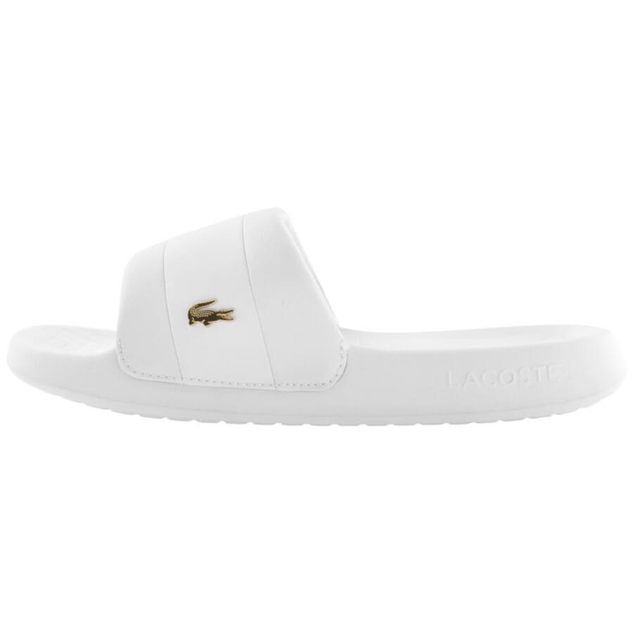 Lacoste Serve Hybrid Sliders White Mainline Menswear Canada